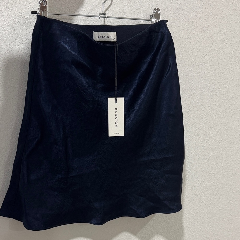 Aritzia Babaton Midnight Blue Mini Skirt